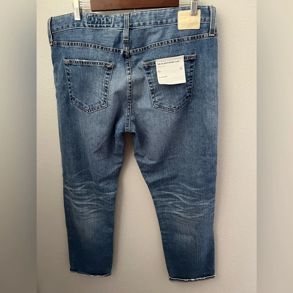 AG Denim Slouchy Slim Fit Ex-Boyfriend Slim in Size 32R New - Picture 3 of 8